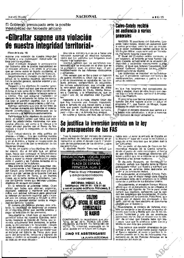ABC MADRID 29-04-1982 página 25