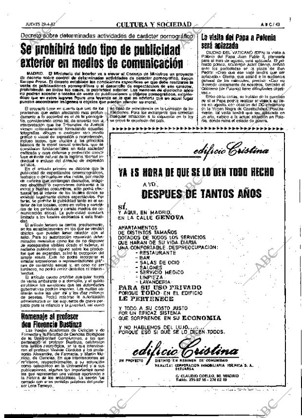 ABC MADRID 29-04-1982 página 43