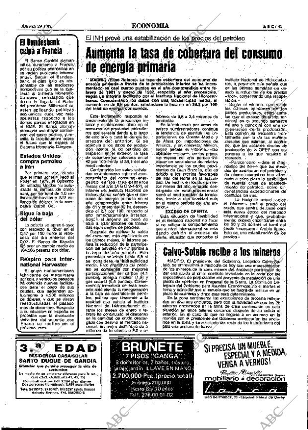 ABC MADRID 29-04-1982 página 45