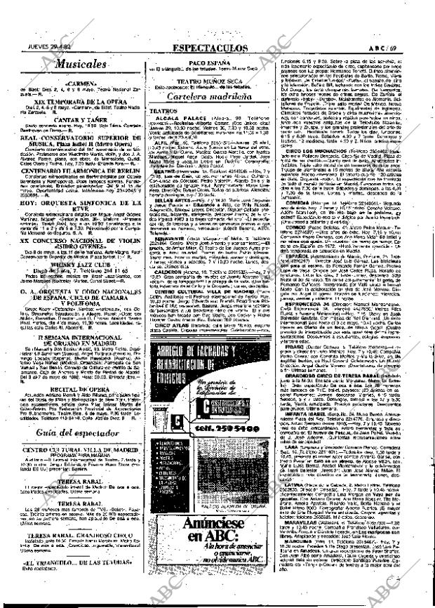 ABC MADRID 29-04-1982 página 69