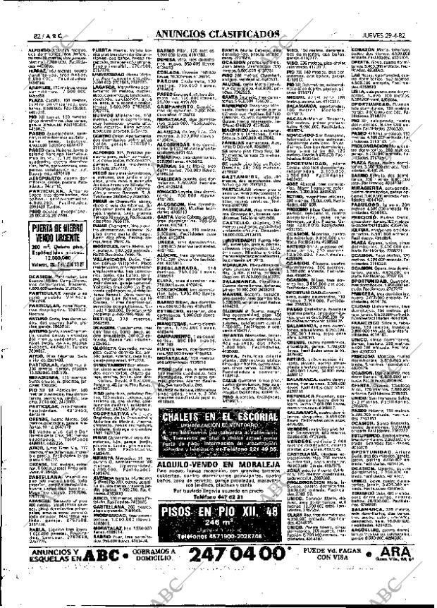 ABC MADRID 29-04-1982 página 82