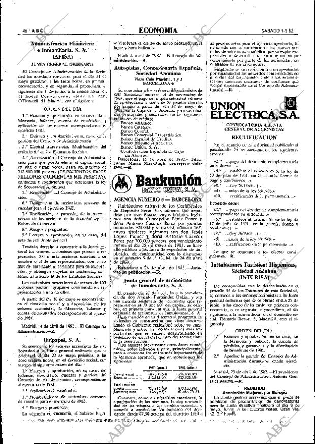 ABC MADRID 01-05-1982 página 58