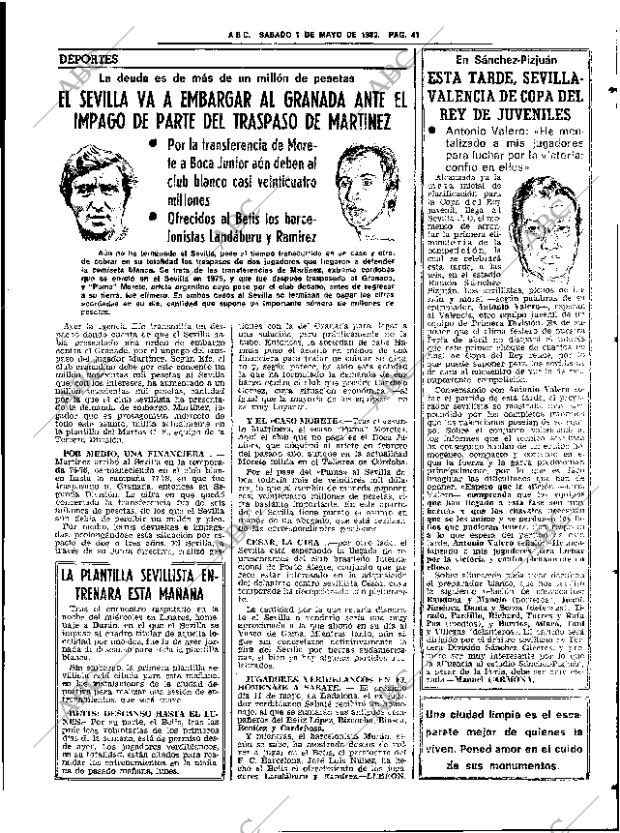 ABC SEVILLA 01-05-1982 página 55