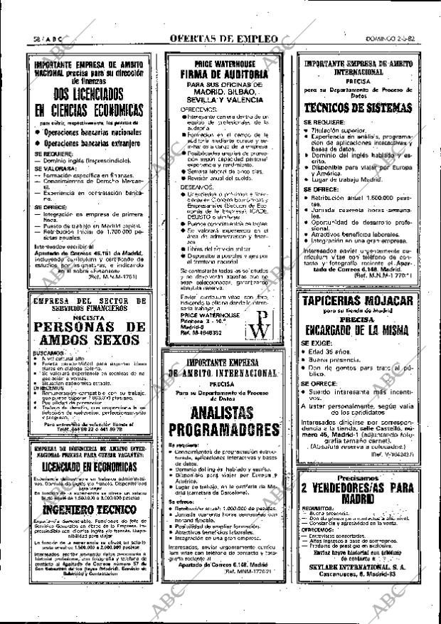 ABC MADRID 02-05-1982 página 58