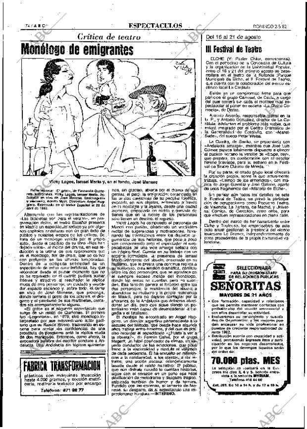 ABC MADRID 02-05-1982 página 74