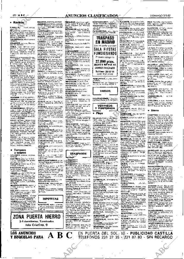 ABC MADRID 02-05-1982 página 88