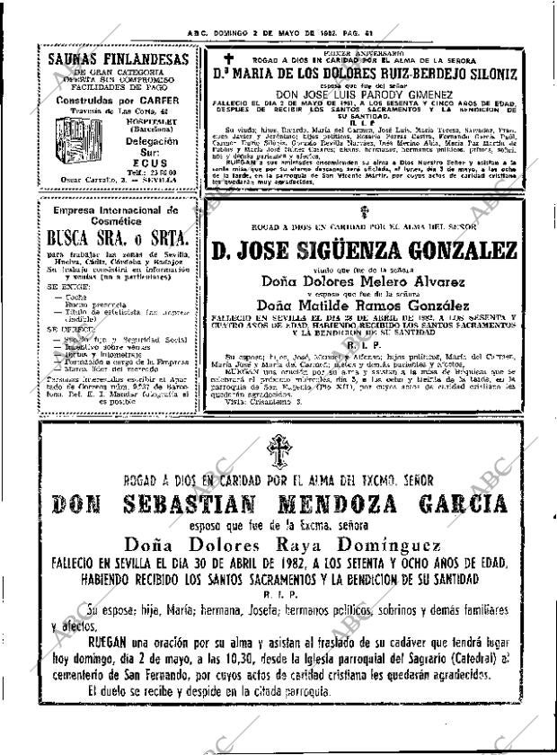 ABC SEVILLA 02-05-1982 página 81