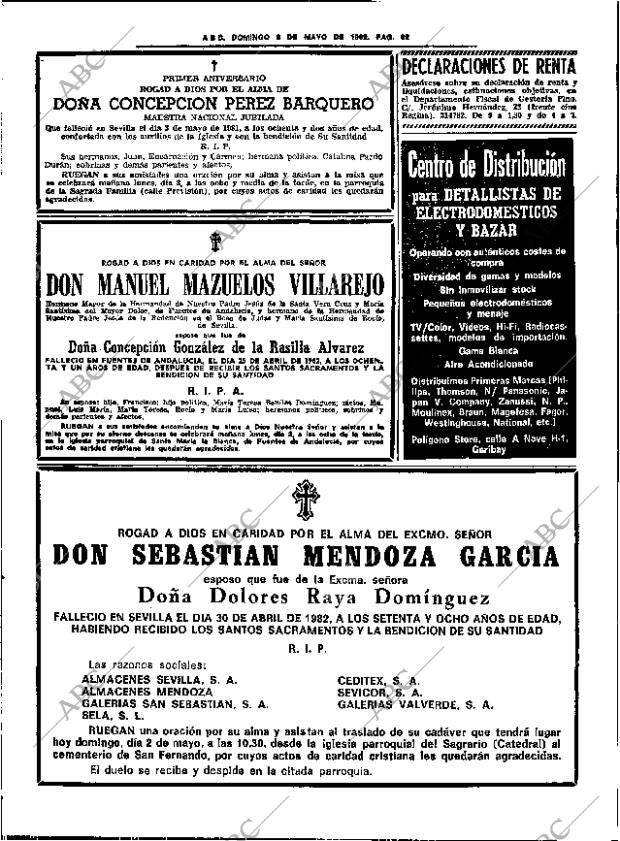 ABC SEVILLA 02-05-1982 página 82