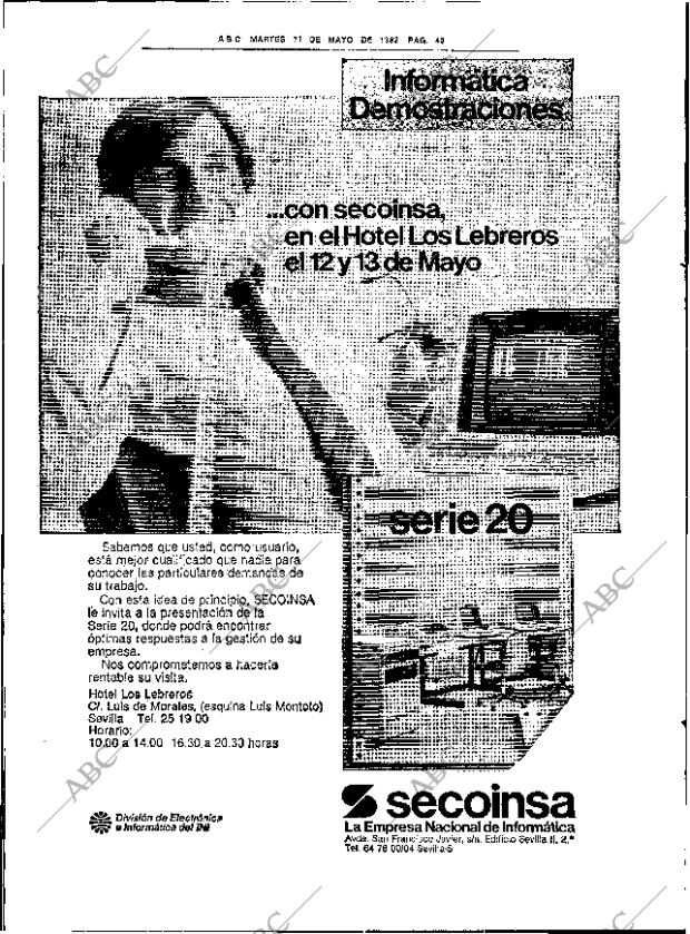 ABC SEVILLA 11-05-1982 página 72