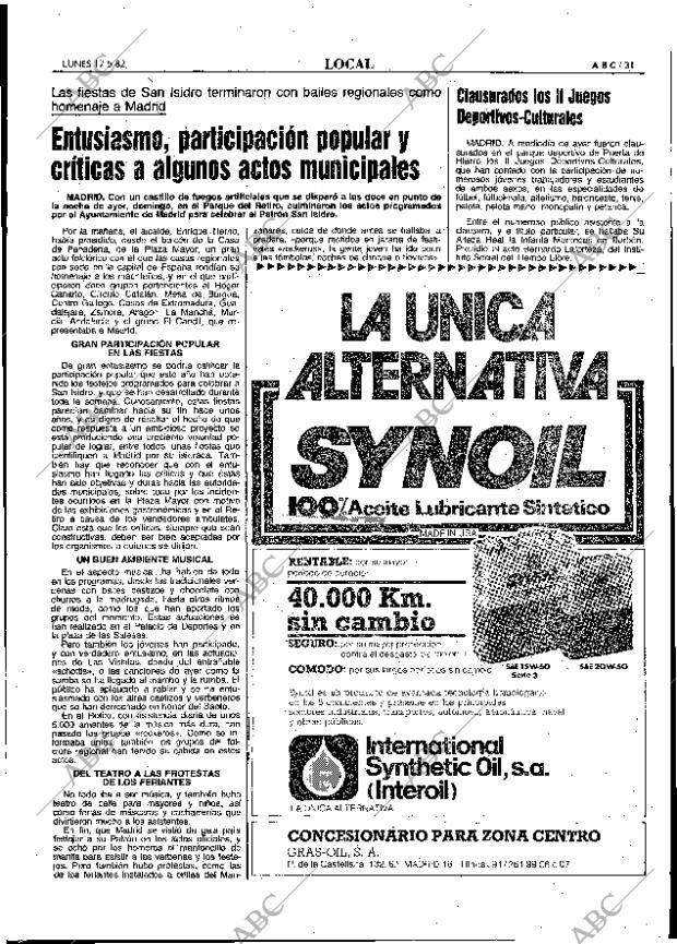 ABC MADRID 17-05-1982 página 31