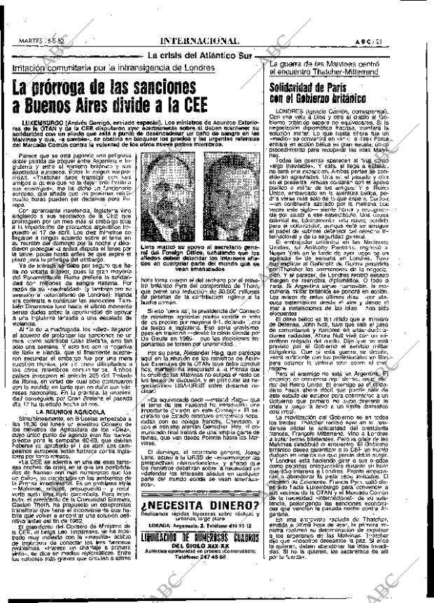 ABC MADRID 18-05-1982 página 21