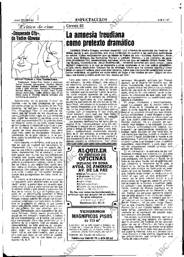 ABC MADRID 18-05-1982 página 87