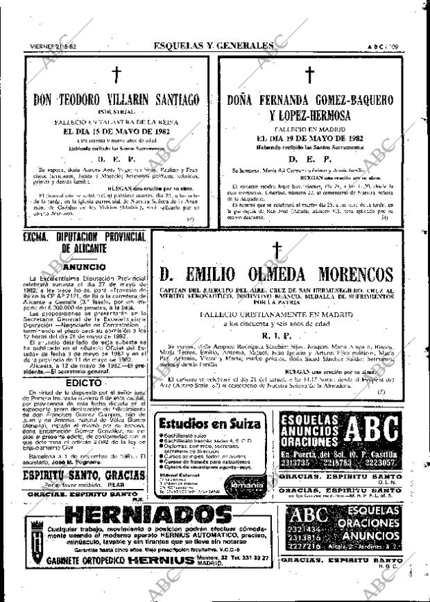 ABC MADRID 21-05-1982 página 109