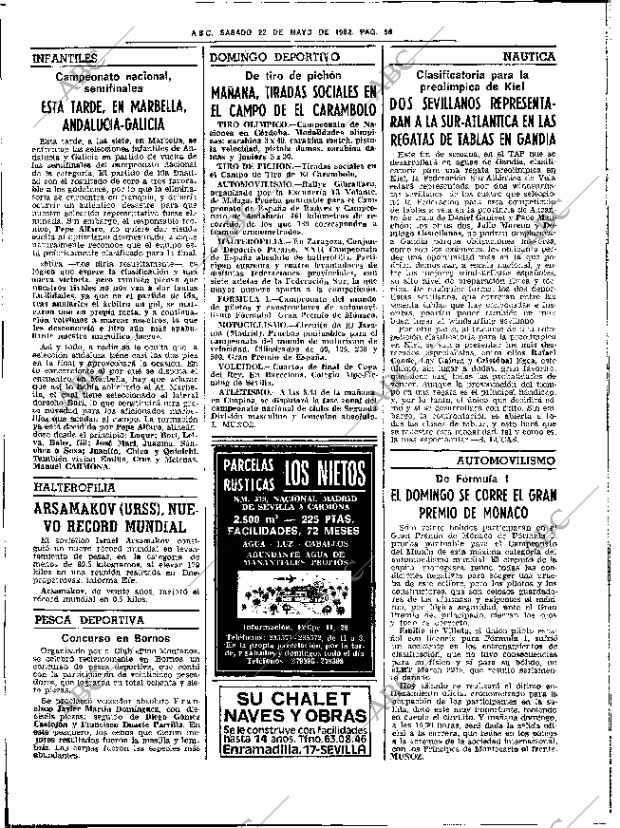 ABC SEVILLA 22-05-1982 página 74
