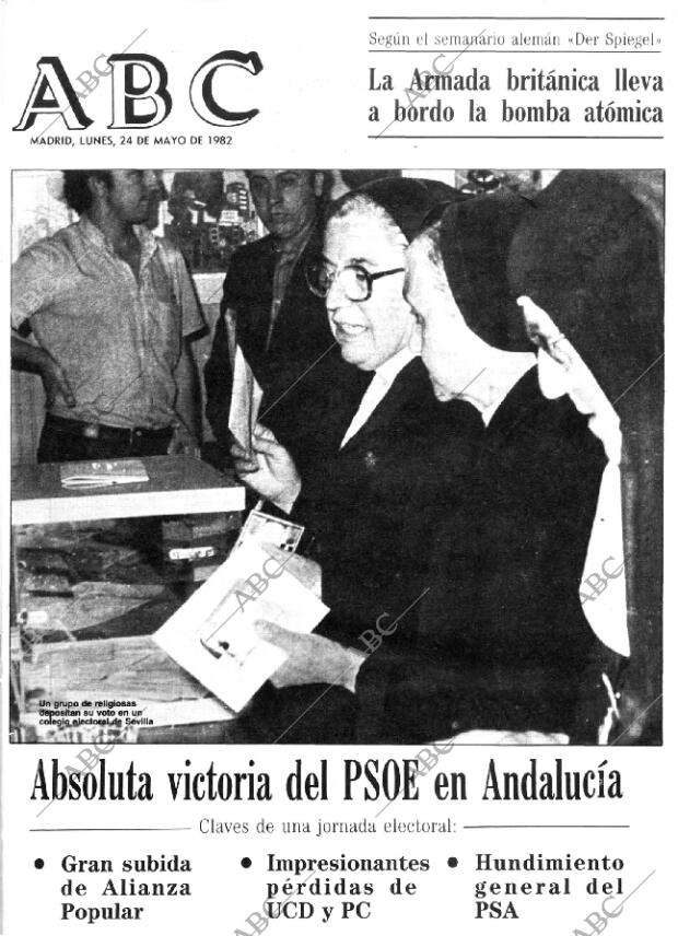 ABC MADRID 24-05-1982 página 1