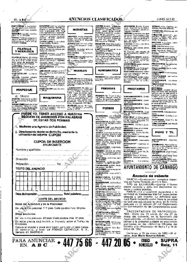 ABC MADRID 24-05-1982 página 108