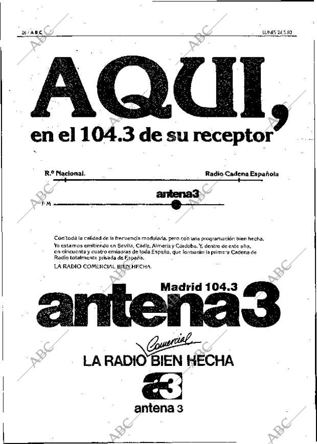 ABC MADRID 24-05-1982 página 26