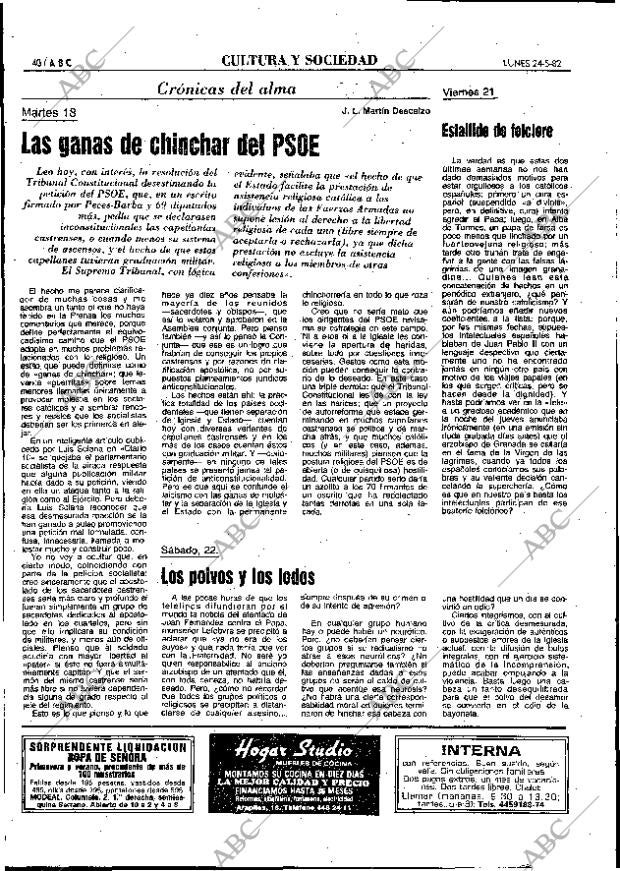 ABC MADRID 24-05-1982 página 40