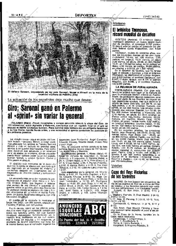 ABC MADRID 24-05-1982 página 50