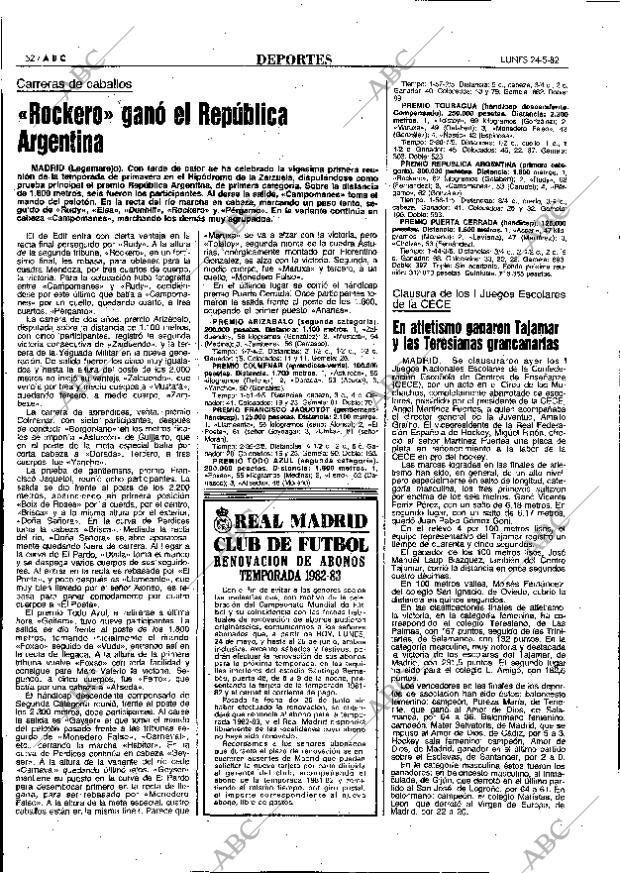 ABC MADRID 24-05-1982 página 52