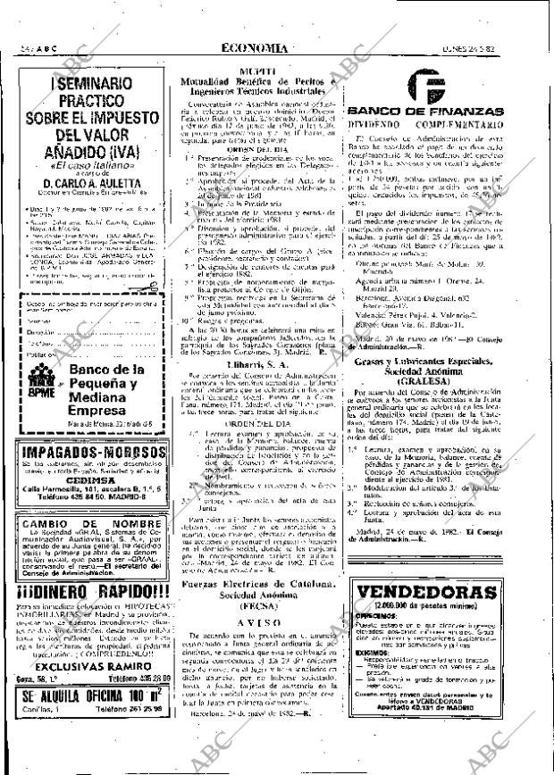 ABC MADRID 24-05-1982 página 54