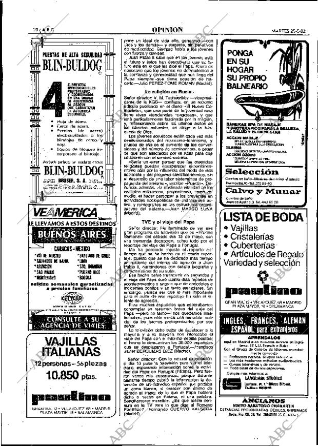 ABC MADRID 25-05-1982 página 20