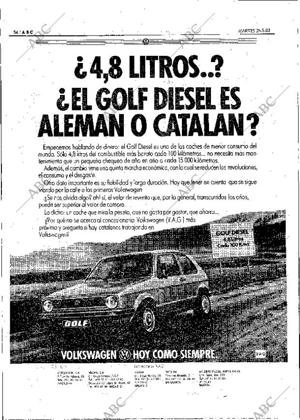 ABC MADRID 25-05-1982 página 54