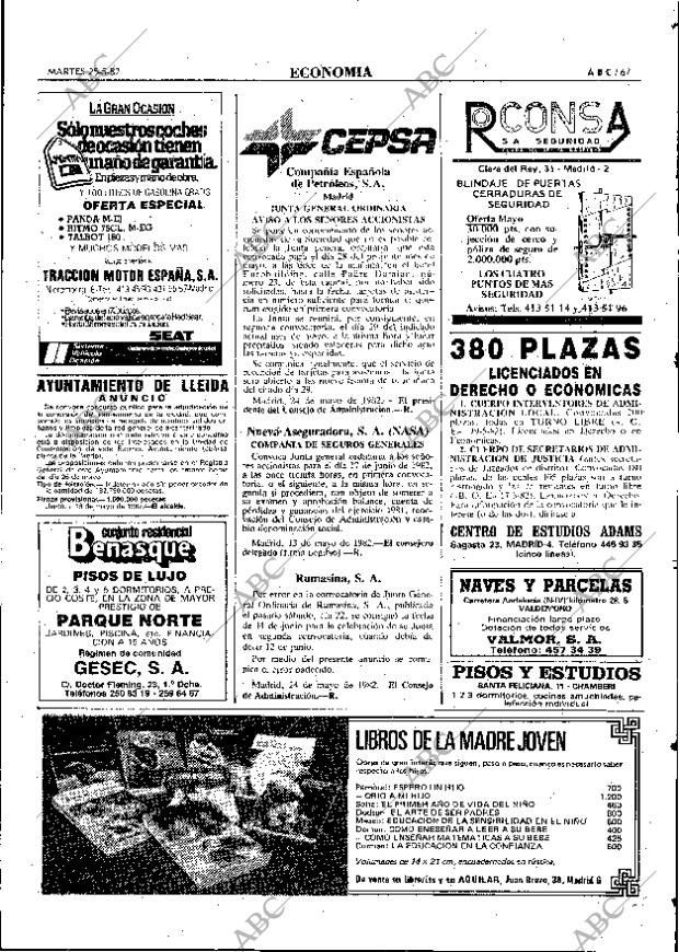 ABC MADRID 25-05-1982 página 67
