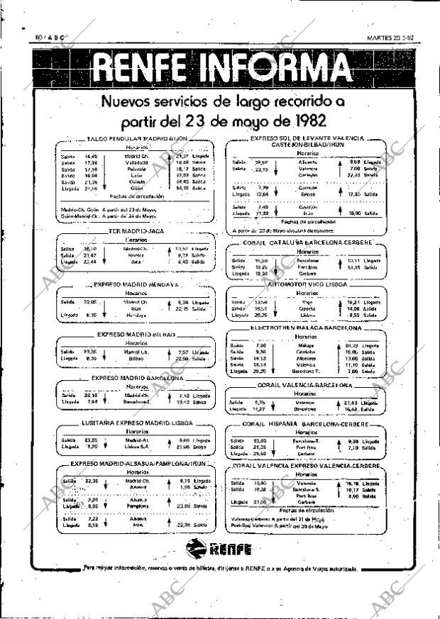 ABC MADRID 25-05-1982 página 80