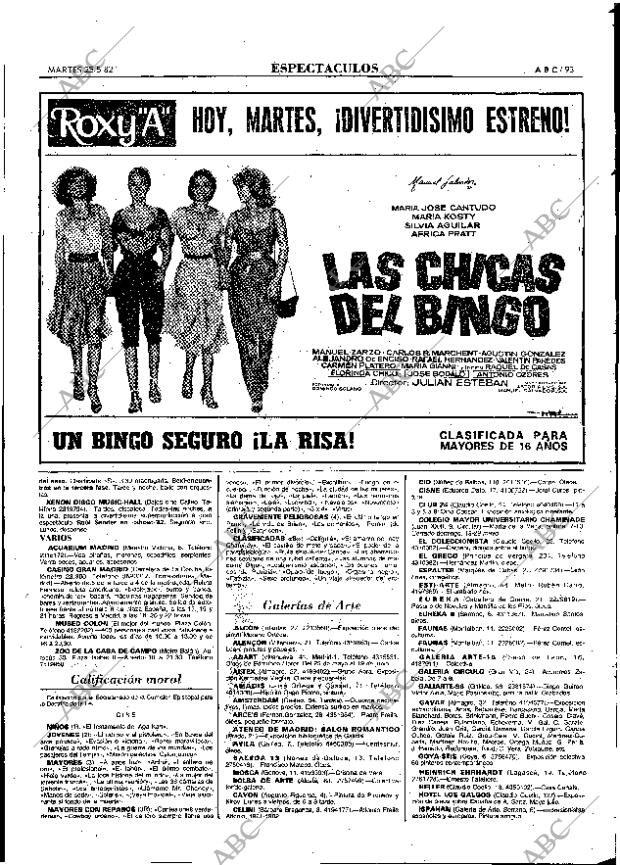 ABC MADRID 25-05-1982 página 93