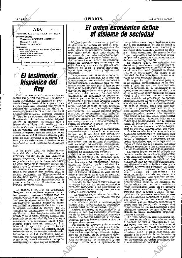 ABC MADRID 26-05-1982 página 14