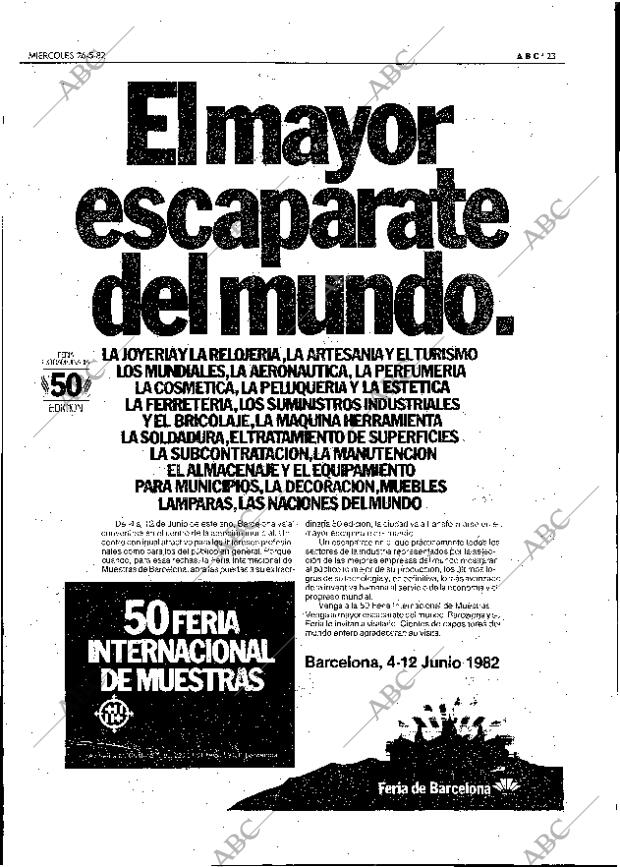 ABC MADRID 26-05-1982 página 23