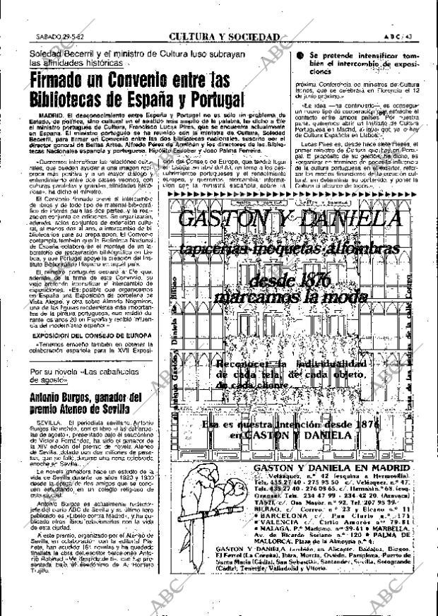 ABC MADRID 29-05-1982 página 43