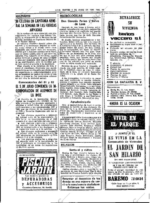 ABC SEVILLA 01-06-1982 página 93