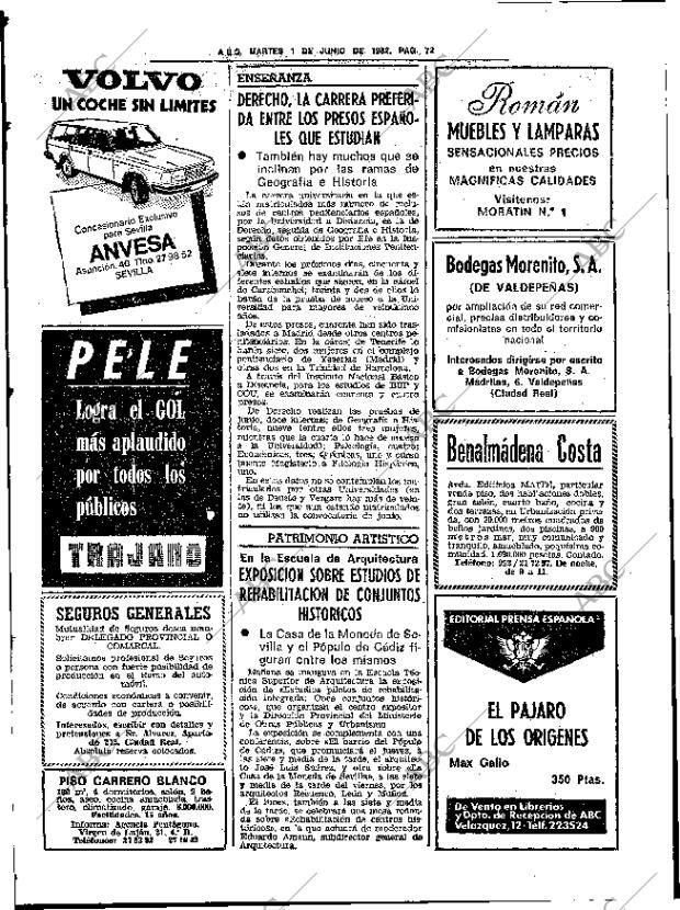 ABC SEVILLA 01-06-1982 página 96