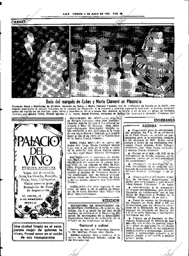 ABC SEVILLA 04-06-1982 página 64