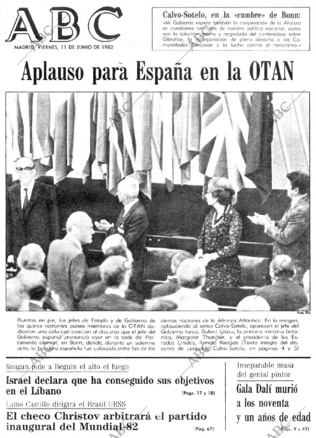 ABC MADRID 11-06-1982 página 1