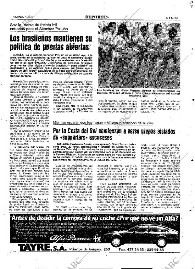 ABC MADRID 11-06-1982 página 65