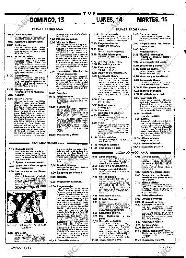 ABC MADRID 13-06-1982 página 109