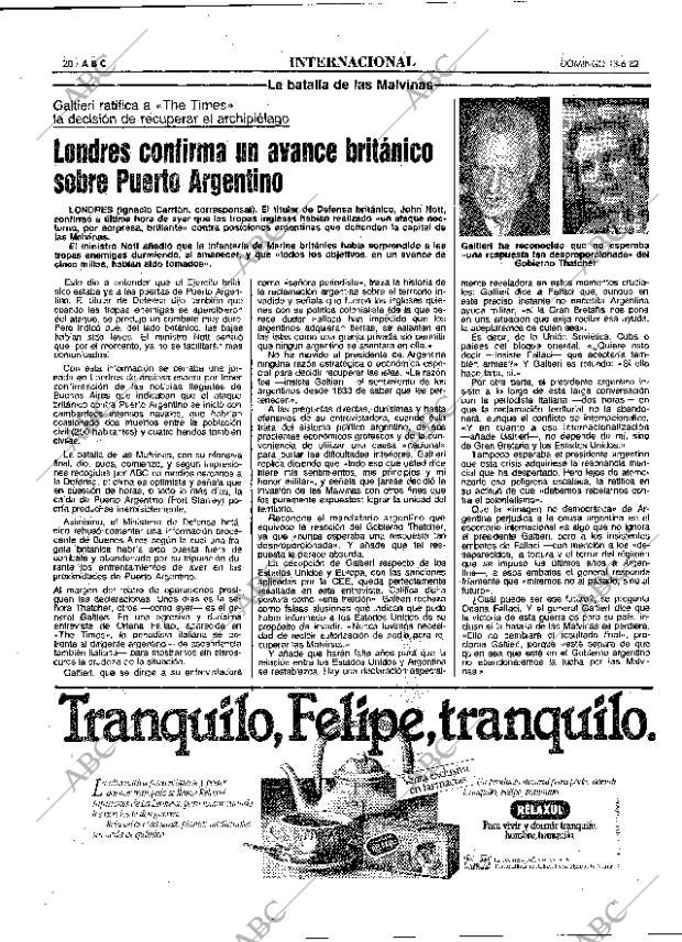 ABC MADRID 13-06-1982 página 20