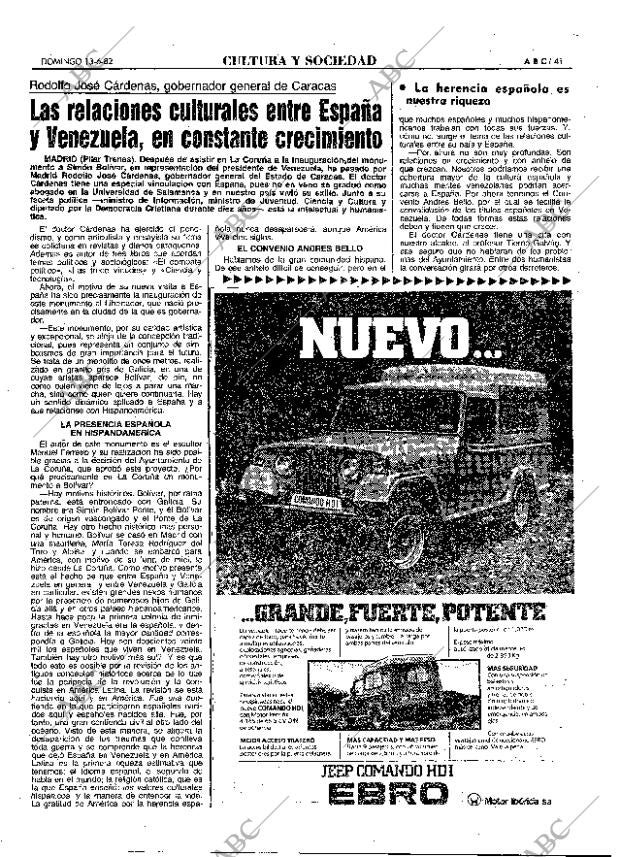 ABC MADRID 13-06-1982 página 41