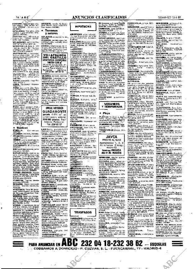 ABC MADRID 13-06-1982 página 90
