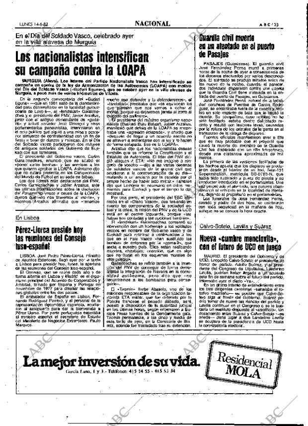 ABC MADRID 14-06-1982 página 23