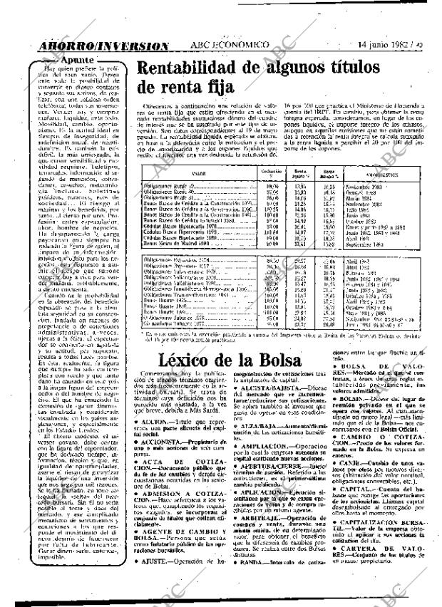 ABC MADRID 14-06-1982 página 40