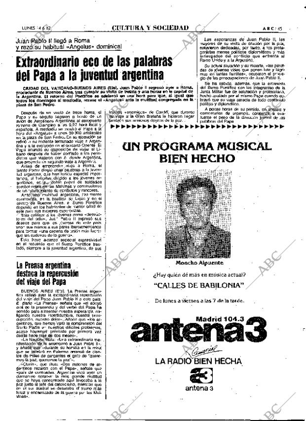 ABC MADRID 14-06-1982 página 61