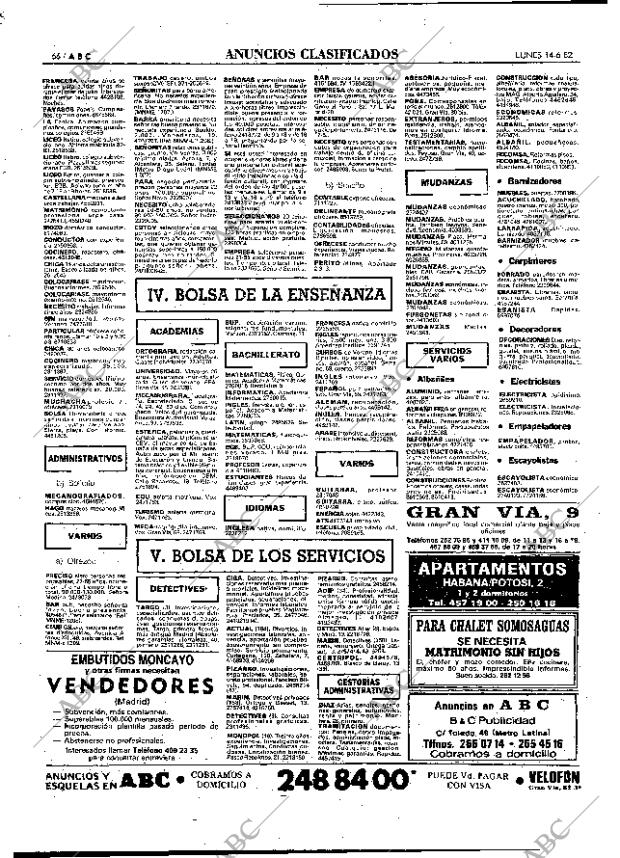 ABC MADRID 14-06-1982 página 82