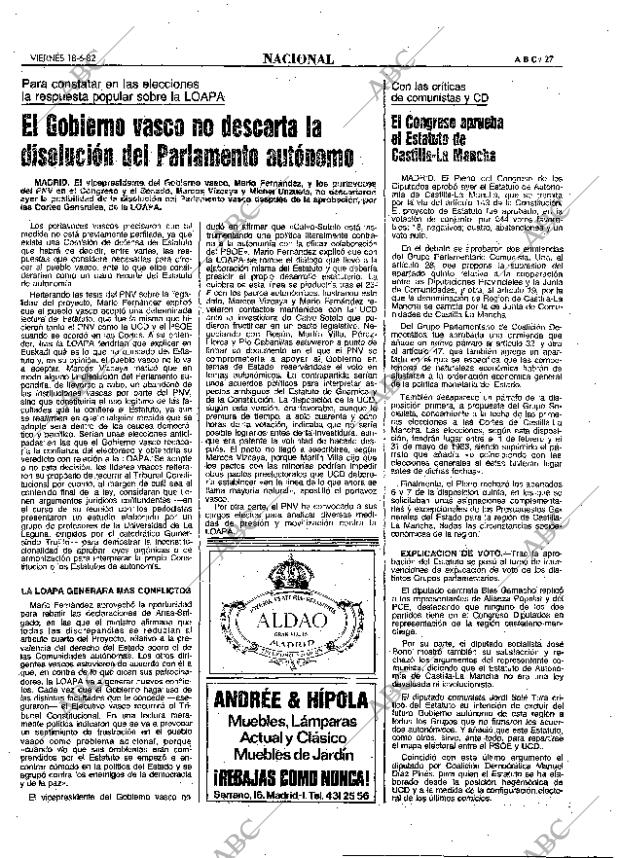 ABC MADRID 18-06-1982 página 27