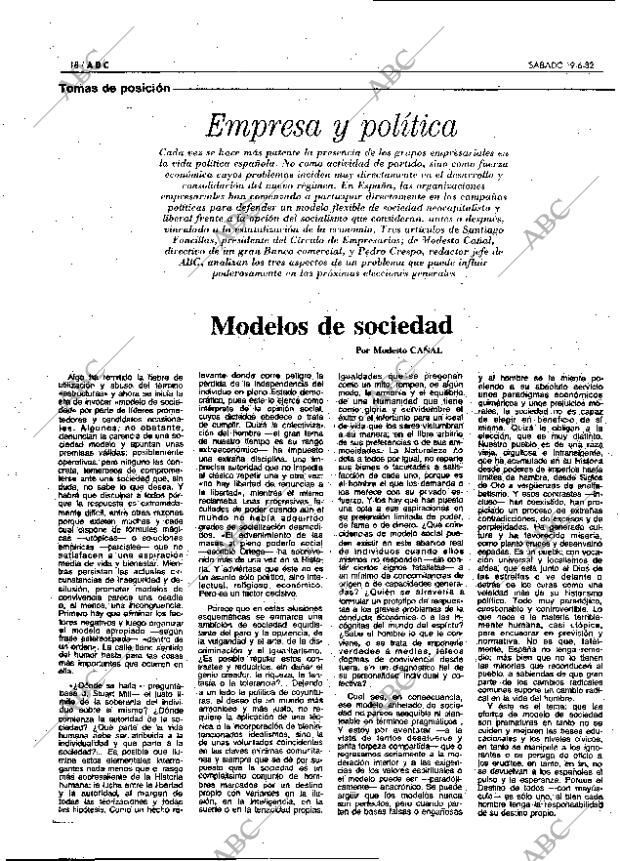 ABC MADRID 19-06-1982 página 18