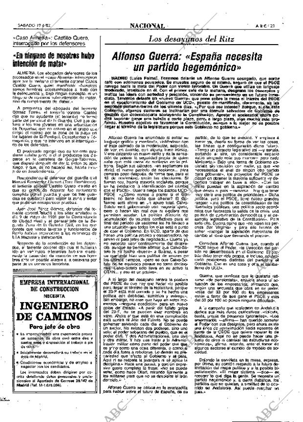 ABC MADRID 19-06-1982 página 23