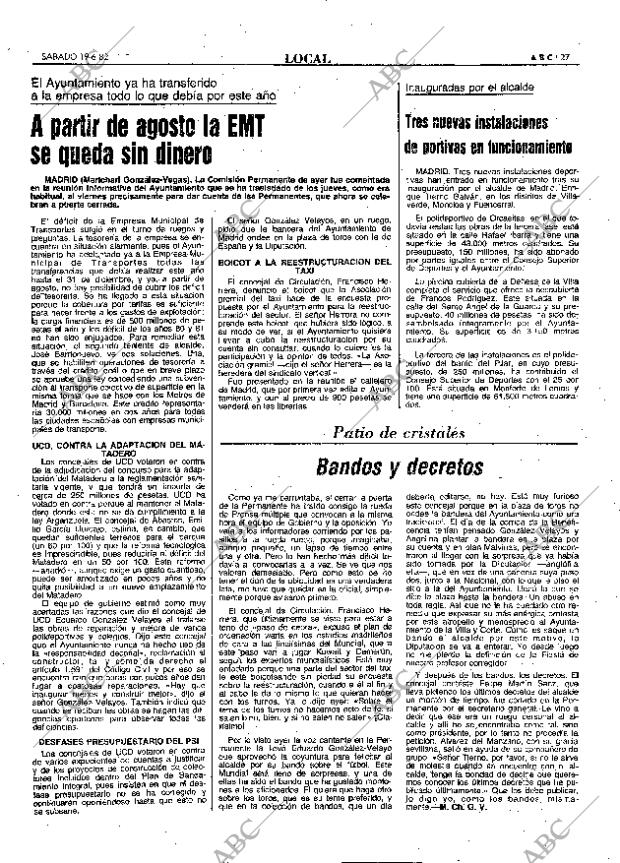 ABC MADRID 19-06-1982 página 27